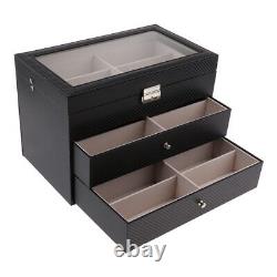 Large Capacity Storage Box Three-layer Glasses Watch Display Box Case Organizer