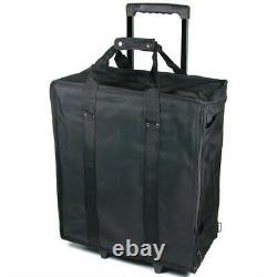 Large Jewelry Display Rolling Carrying Case With 17 Trays