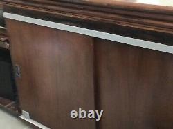 Large Rare Antique Wooden Glass Showcase Display Hardware Store Furniture