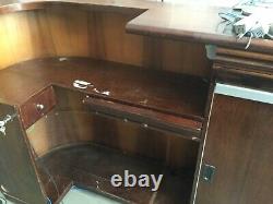 Large Rare Antique Wooden Glass Showcase Display Hardware Store Furniture