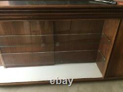 Large Rare Antique Wooden Glass Showcase Display Hardware Store Furniture