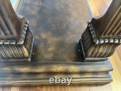 Large Resin and Glass Display Case 3 Shelves Unique Design 7 feet tall