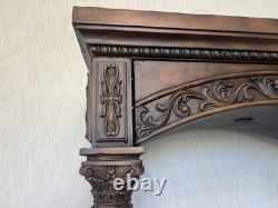 Large Resin and Glass Display Case 3 Shelves Unique Design 7 feet tall