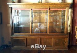 Large Vintage Hardware Store Type Glass & Wood Show Case Display Case
