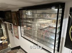 Large lucite collectibles memorabilia, model cars display case retail store