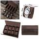Leather Watch Roll Display Box Travel Case 8 Slots Wrist Watches Storage Pouch