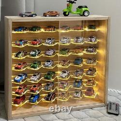 Lighted 7-Tier Wall-Mounted Display Case for 42 Diecast Cars Lighted 7-Tier Wall-Mounted Display Case for 42 Diecast Cars