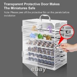 Lightweight Miniature Storage & Display Case with 6 Adjustable Magnetic Trays