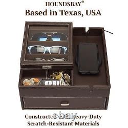 Lookout Sunglasses and Eyeglasses Organizer with Storage Display Case, Dresse