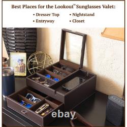 Lookout Sunglasses and Eyeglasses Organizer with Storage Display Case, Dresse