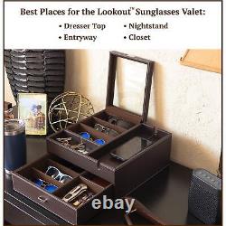 Lookout Sunglasses and Eyeglasses Organizer with Storage Display Case, Dresse