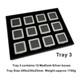 Loose Diamond Storage Display Box Tray Metal Gem Case Jewelry Organizer Gift