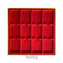 Lot Cardboard Display Storage Box Case for 12Certified PCGS NGC Coin Slab Holder