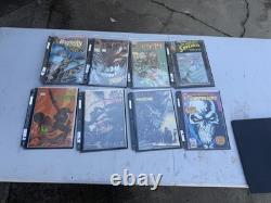 Lot Comic Book Album Black Plastic Storage Display Folder Case with 8 comics rb8