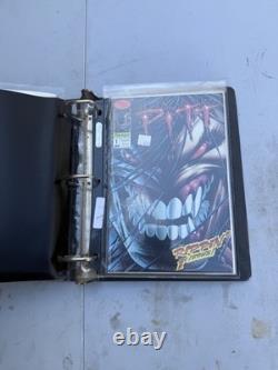 Lot Comic Book Album Black Plastic Storage Display Folder Case with 8 comics rb8