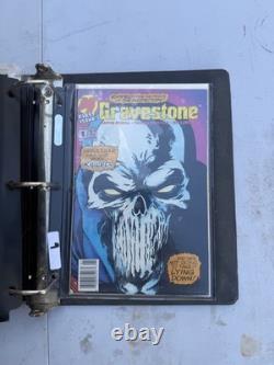 Lot Comic Book Album Black Plastic Storage Display Folder Case with 8 comics rb8