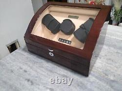 Luxury Automatic Watch Winder Case Storage Display Box Electric