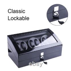 Luxury Automatic Watch Winder Rotation 6+7 Watches Display Box Storage Case Box