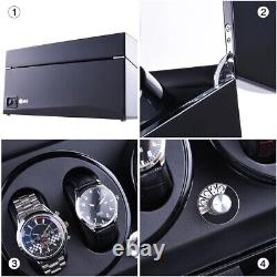 Luxury Automatic Watch Winder Rotation 6+7 Watches Display Box Storage Case Box