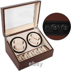 Luxury Premium Automatic Rotation Storage Display Case Watch Winder Box Brand