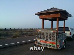Mall Kiosk Outside Strip Retail Plaza Island Mobile Cart Stand Storage Shed Expo