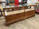 Maple antique mercantile display case and general store counter
