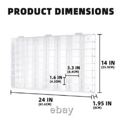 Matchbox Hot Wheels 1/64 Car Storage Display Case Wall Hanging Cabinet 56 Slots