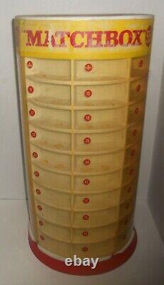 Matchbox Vintage 55 Cent Store Display Case Storage Rotating Counter Top Diecast