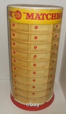 Matchbox Vintage 55 Cent Store Display Case Storage Rotating Counter Top Diecast