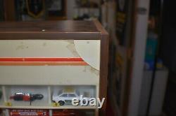 Matchbox store display case with cars-RARE