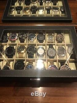Mens Watch Lot Misc Quartz watches All Brand New With Storage/Display Case