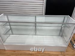 Merchandise White Display Show Case Retail Store Fixture with Lights