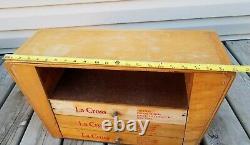 Mid Modern Vintage La Cross Manicure Beauty Wood Store Display Case Box