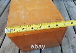 Mid Modern Vintage La Cross Manicure Beauty Wood Store Display Case Box