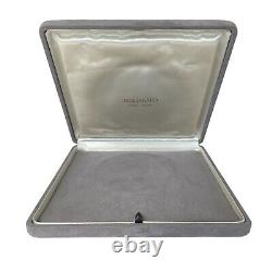 Mikimoto Pearl Necklace Jewelry Case Storage Gift Gray Display Box Only Empty