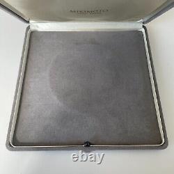 Mikimoto Pearl Necklace Jewelry Case Storage Gift Gray Display Box Only Empty