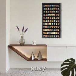 Military Challenge Coin Display Case & Poker Chip Holder Wall Cabinet Rack 29x16