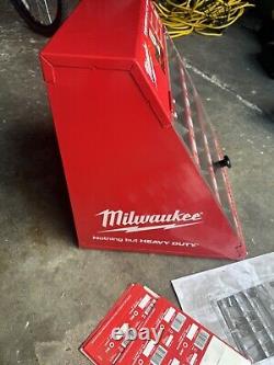 Milwaukee Shockwave Drill Bit Metal Display Case Store Display Red Storage