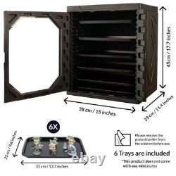 Miniature Carrying Case Storage Display Box for Collectibles Figures Dustproof