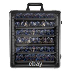 Miniature Carrying Case, Storage & Display for Warhammer Large, Black