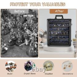 Miniature Carrying Case, Storage & Display for Warhammer Large, Black