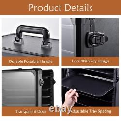 Miniature Display Storage Case for Collectibles with Door & 6 Trays