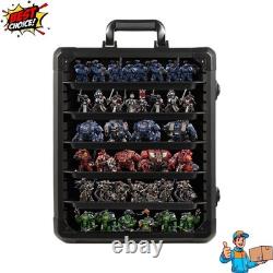 Miniature Storage Case 6 Trays Aluminum Alloy Display Carry Case