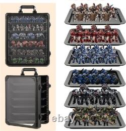 Miniature Storage Case 6 Trays Aluminum Alloy Display Carry Case Miniature Storage Case 6 Trays Aluminum Alloy Display Carry Case