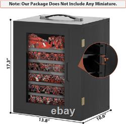 Miniature Storage Case for Collectibles, Miniature Display Cases with Magnetic D