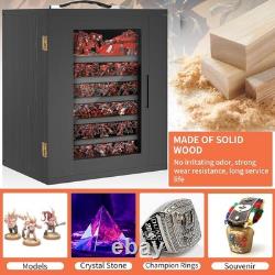 Miniature Storage Case for Collectibles, Miniature Display Cases with Magnetic D