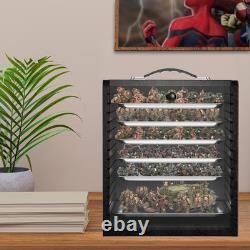 Miniature Storage Case for Collectibles Miniatures, Wooden Display Cases