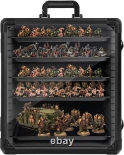 Miniatures Storage Case Miniatures Transport Case Aluminum Alloy Frame with Lock