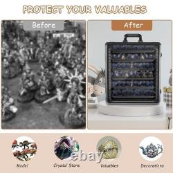 Miniatures Storage Case Miniatures Transport Case Aluminum Alloy Frame with Lock Miniatures Storage Case Miniatures Transport Case Aluminum Alloy Frame with Lock