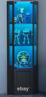 Minifigures Corner Display Case 3 Tier RGB LED Light Figure Glass Curio Cabinet Minifigures Corner Display Case 3 Tier RGB LED Light Figure Glass Curio Cabinet